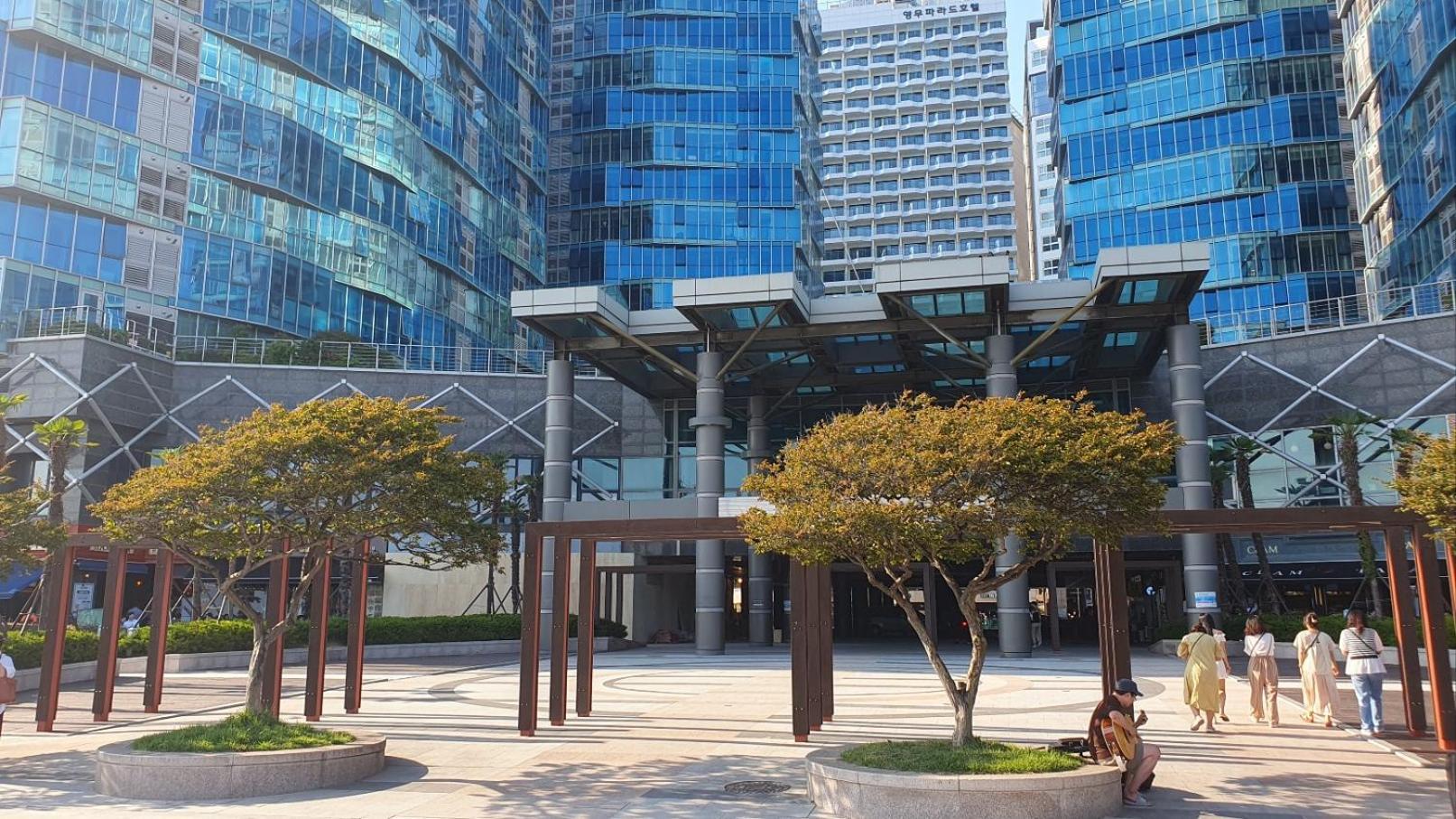 Haeundai Beach 1 Cho Apartment ปูซาน ภายนอก รูปภาพ